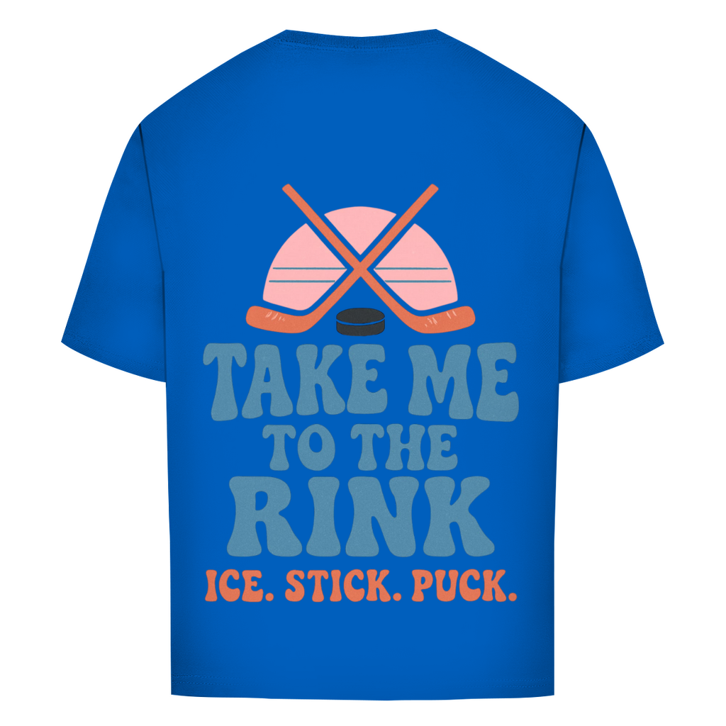 Oversize T-Shirt TAKE ME TO THE RINK (back)