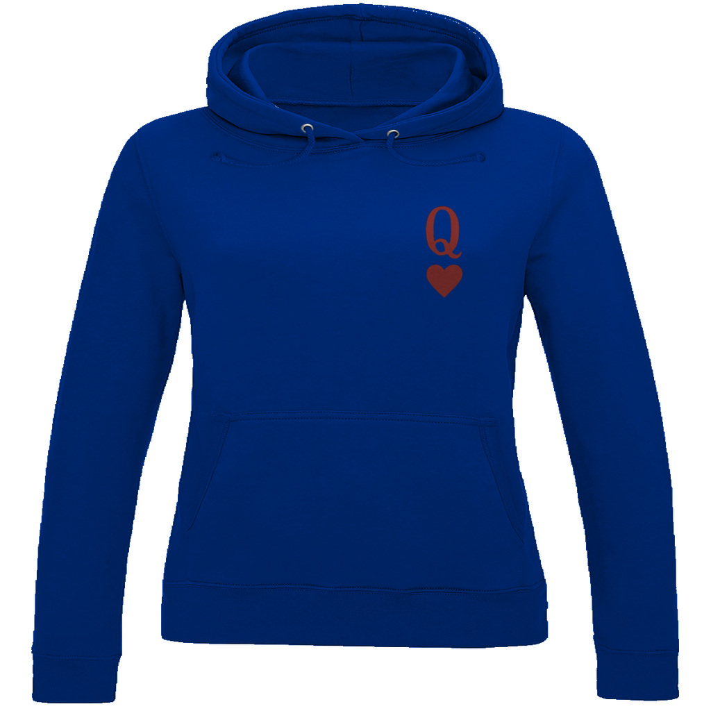 Ladies Hoodie  HOCKEY HERZKÖNIGIN (front&back)