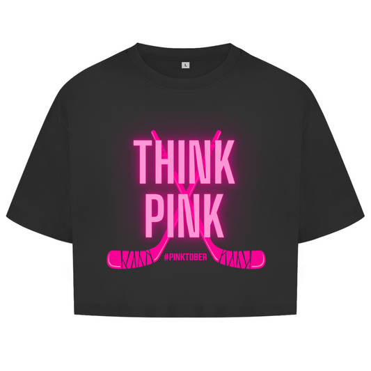 Ladies Crop Top PINKTOBER THINK PINK