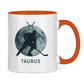 Tasse zweifarbig STERNZEICHEN TAURUS / STIER