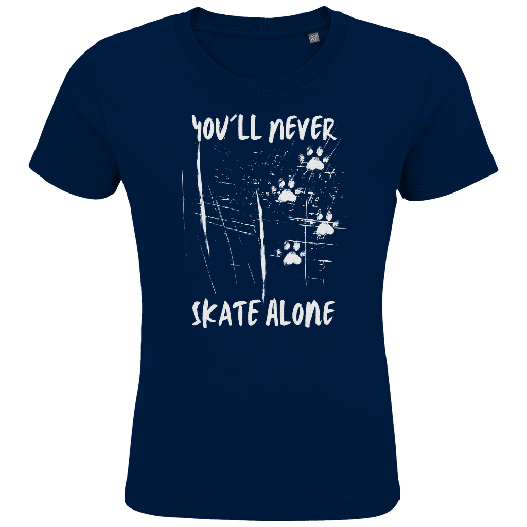 Kids T-Shirt NEVER SKATE ALONE