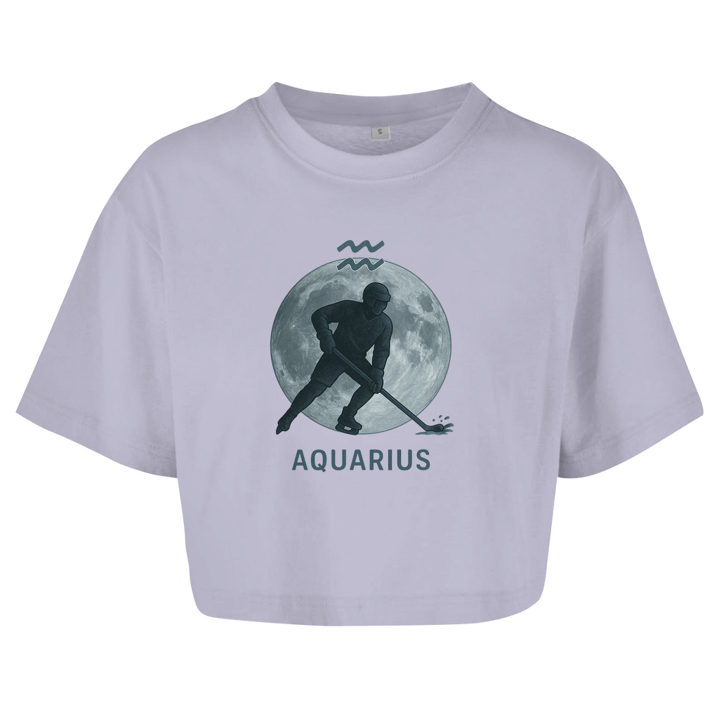Ladies Crop Top STERNZEICHEN AQUARIUS / WASSERMANN