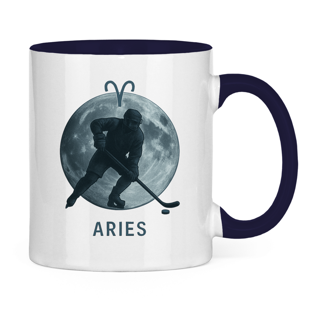 Tasse zweifarbig STERNZEICHEN ARIES / WIDDER