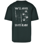 Oversize T-Shirt NEVER SKATE ALONE DOG (back)