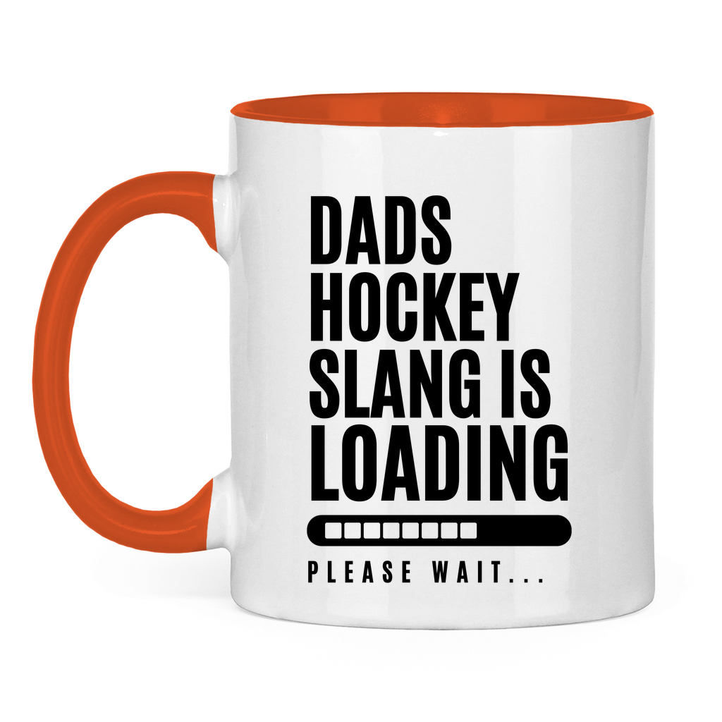 Tasse zweifarbig HOCKEYDADS SLOGAN