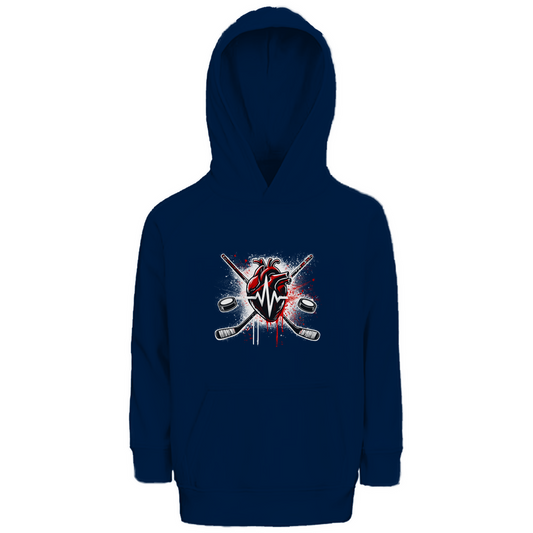 Kids Hoodie HOCKEY HEARTBEAT
