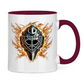 Tasse zweifarbig BURNING MASK