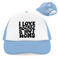 Retro Cap I LOVE HOCKEY & HOT MOMS