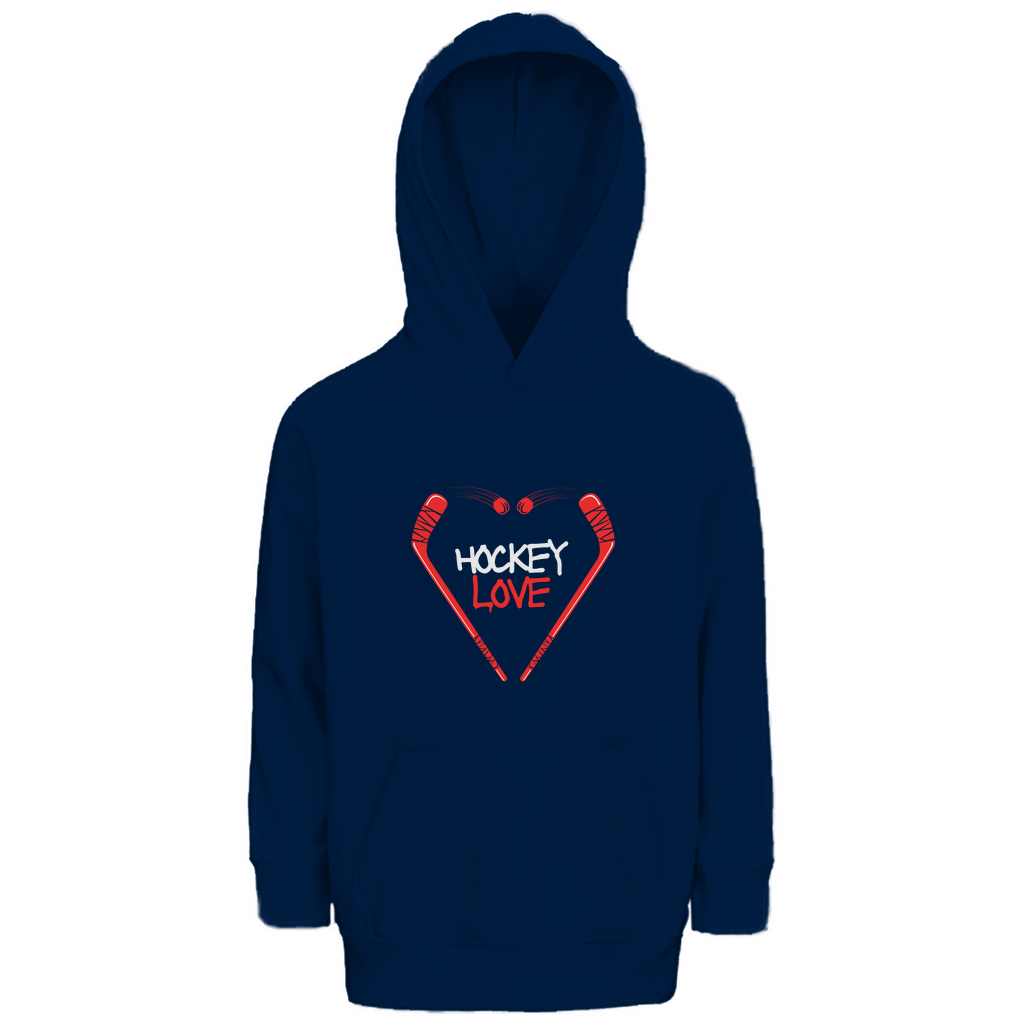 Kids Hoodie HOCKEYLOVE STICKHEART
