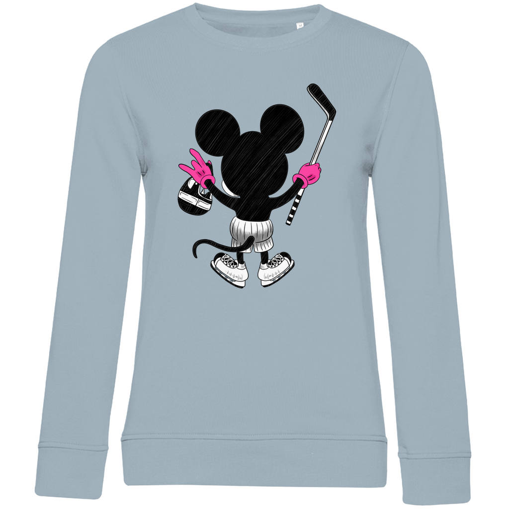 Ladies Sweatshirt HOCKEYMOUSE PINK