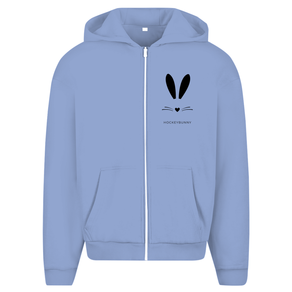Oversize Zipper HOCKEYBUNNY (front&back)