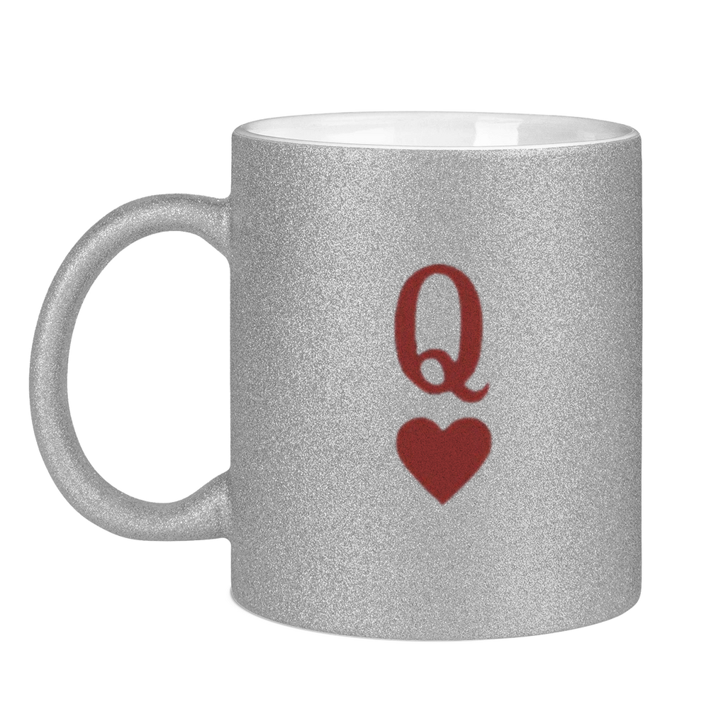 Glitzertasse HOCKEY HERZKÖNIGIN