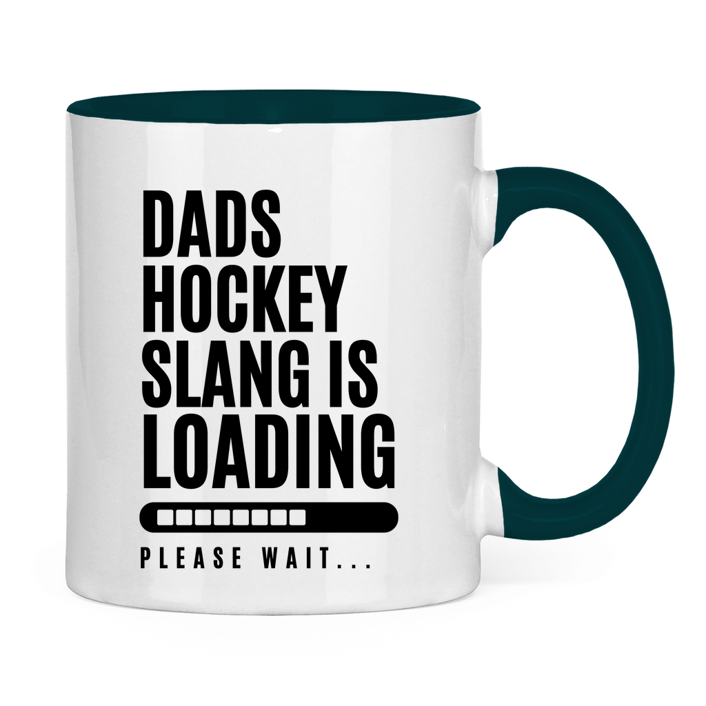 Tasse zweifarbig HOCKEYDADS SLOGAN