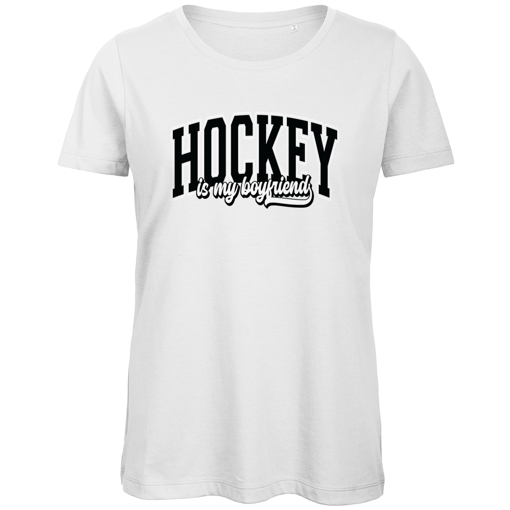 Ladies T-Shirt HOCKEY IS MY BOYFRIEND