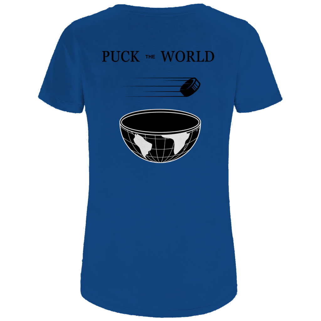 Ladies T-Shirt PUCK THE WORLD (front&back)