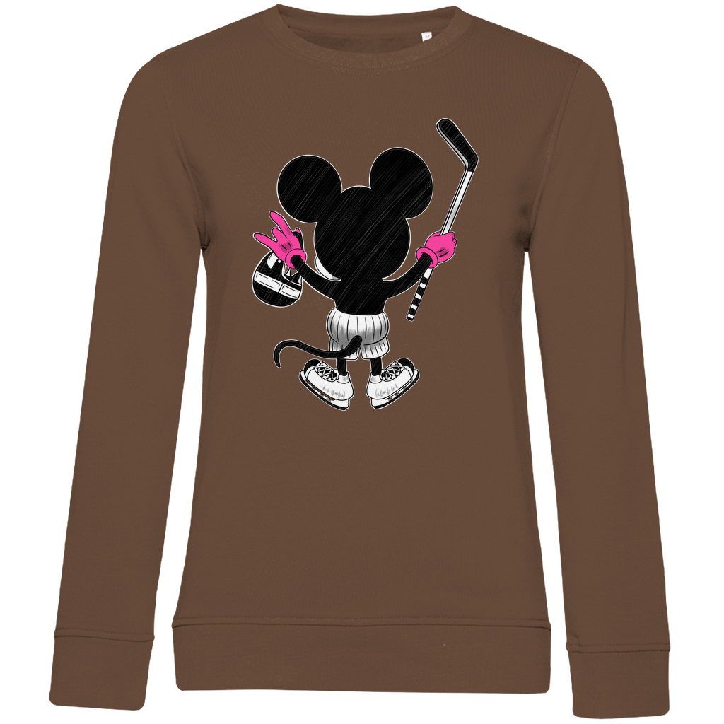 Ladies Sweatshirt HOCKEYMOUSE PINK
