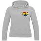 Ladies Hoodie RAINBOW SKATE HEART