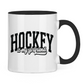 Tasse zweifarbig HOCKEY IS MY GIRLFRIEND