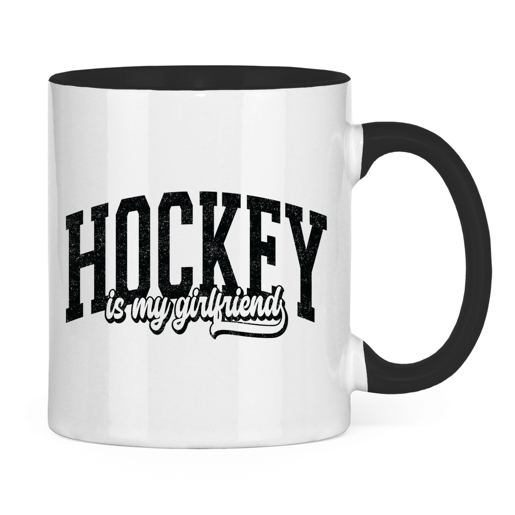Tasse zweifarbig HOCKEY IS MY GIRLFRIEND