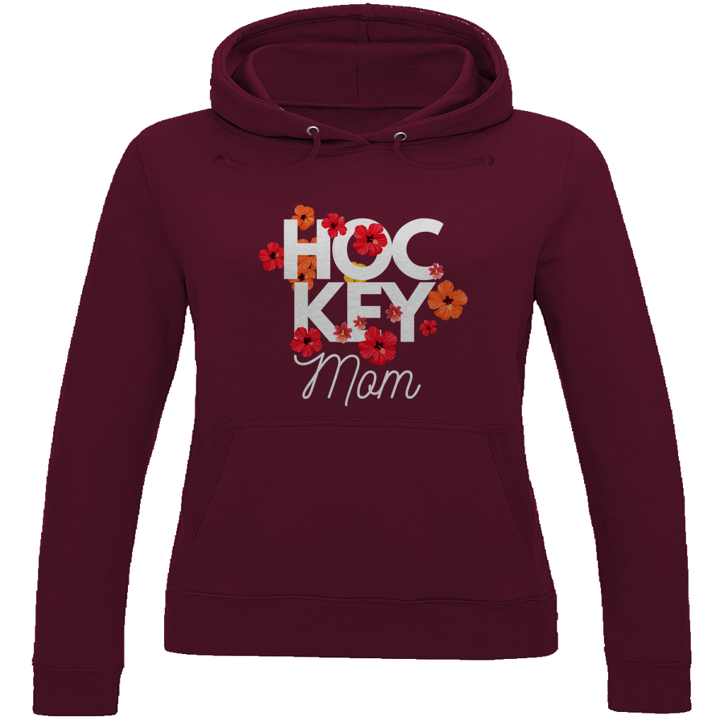 Ladies Hoodie HOCKEYMOM FLOWERS