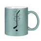Glitzertasse HOCKEYSTICK MODERN