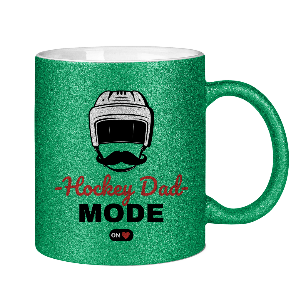 Glitzertasse HOCKEYDAD MODE