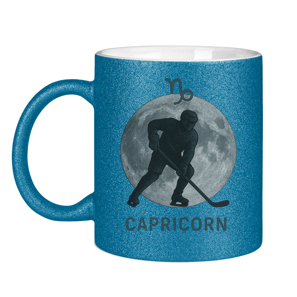 Glitzertasse STERNZEICHEN CAPRICORN / STEINBOCK