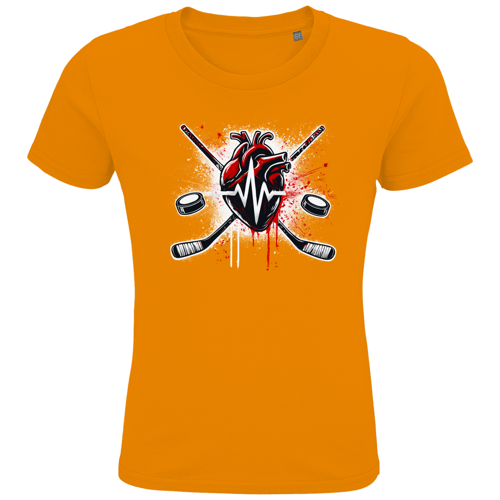 Kids T-Shirt HOCKEY HEARTBEAT