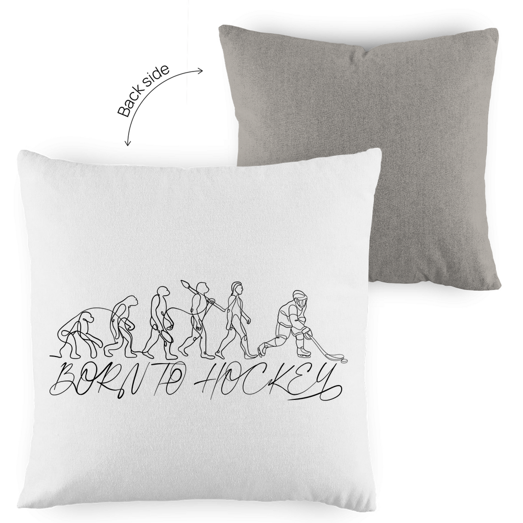 Kopfkissen zweifarbig BORN TO HOCKEY EVULUTION