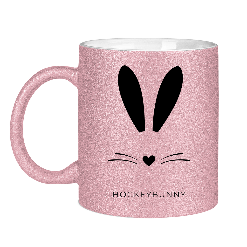 Glitzertasse HOCKEYBUNNY