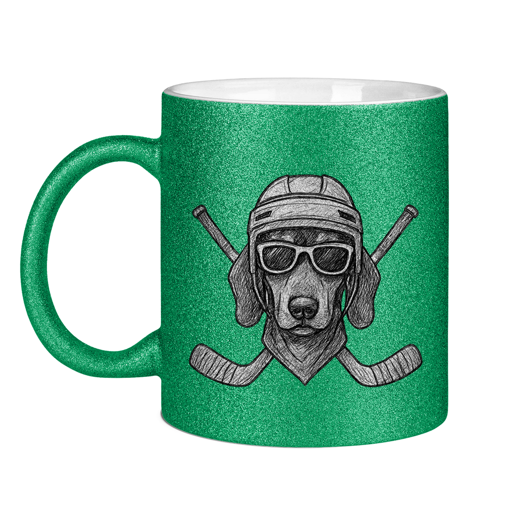Glitzertasse COOL HOCKEYDOG