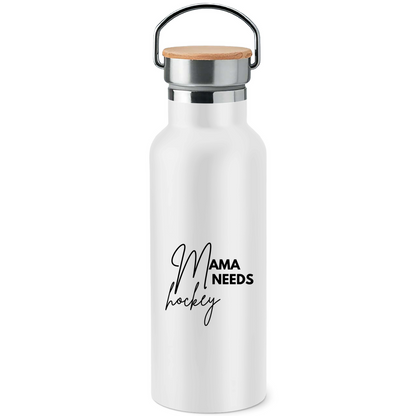 Edelstahl-Trinkflasche MAMA NEEDS HOCKEY