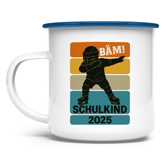 Emaille Tasse SCHULKIND 2025