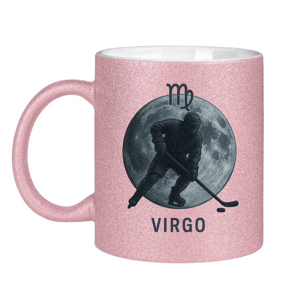 Glitzertasse STERNZEICHEN VIRGO / JUNGFRAU
