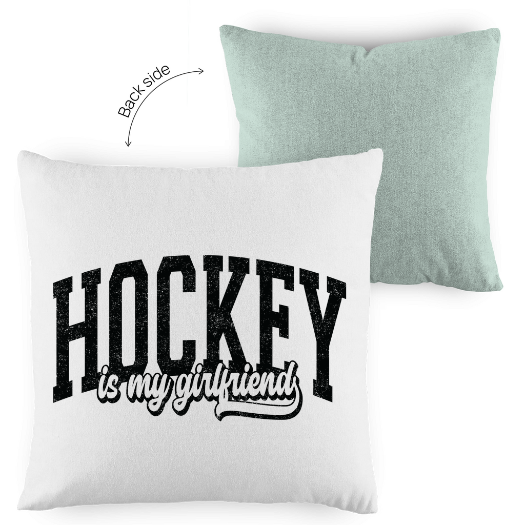 Kopfkissen zweifarbig HOCKEY IS MY GIRLFRIEND