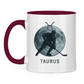 Tasse zweifarbig STERNZEICHEN TAURUS / STIER