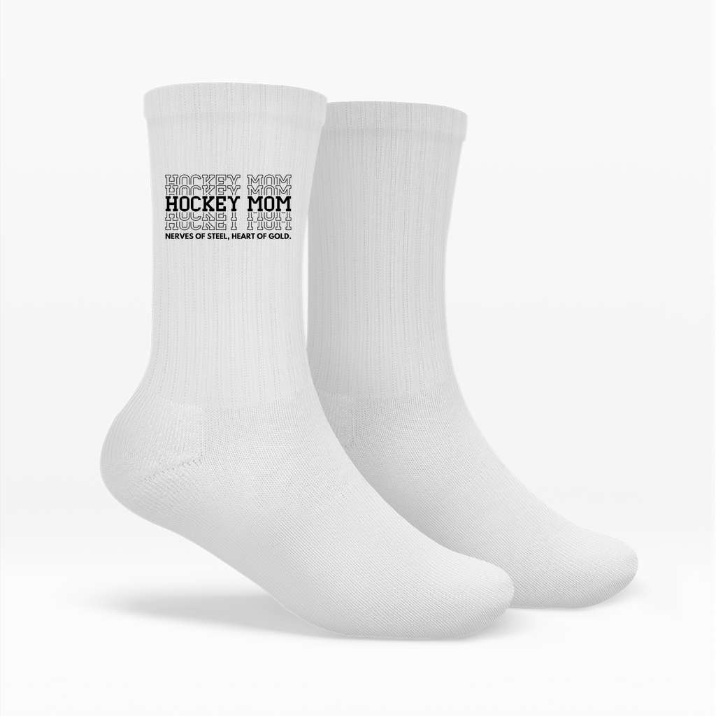 Socken HOCKEYMOM NERVES & HEART