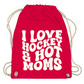 Turnbeutel I LOVE HOCKEY & HOT MOMS