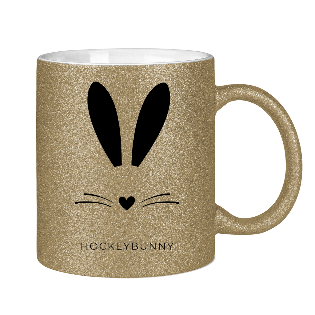 Glitzertasse HOCKEYBUNNY