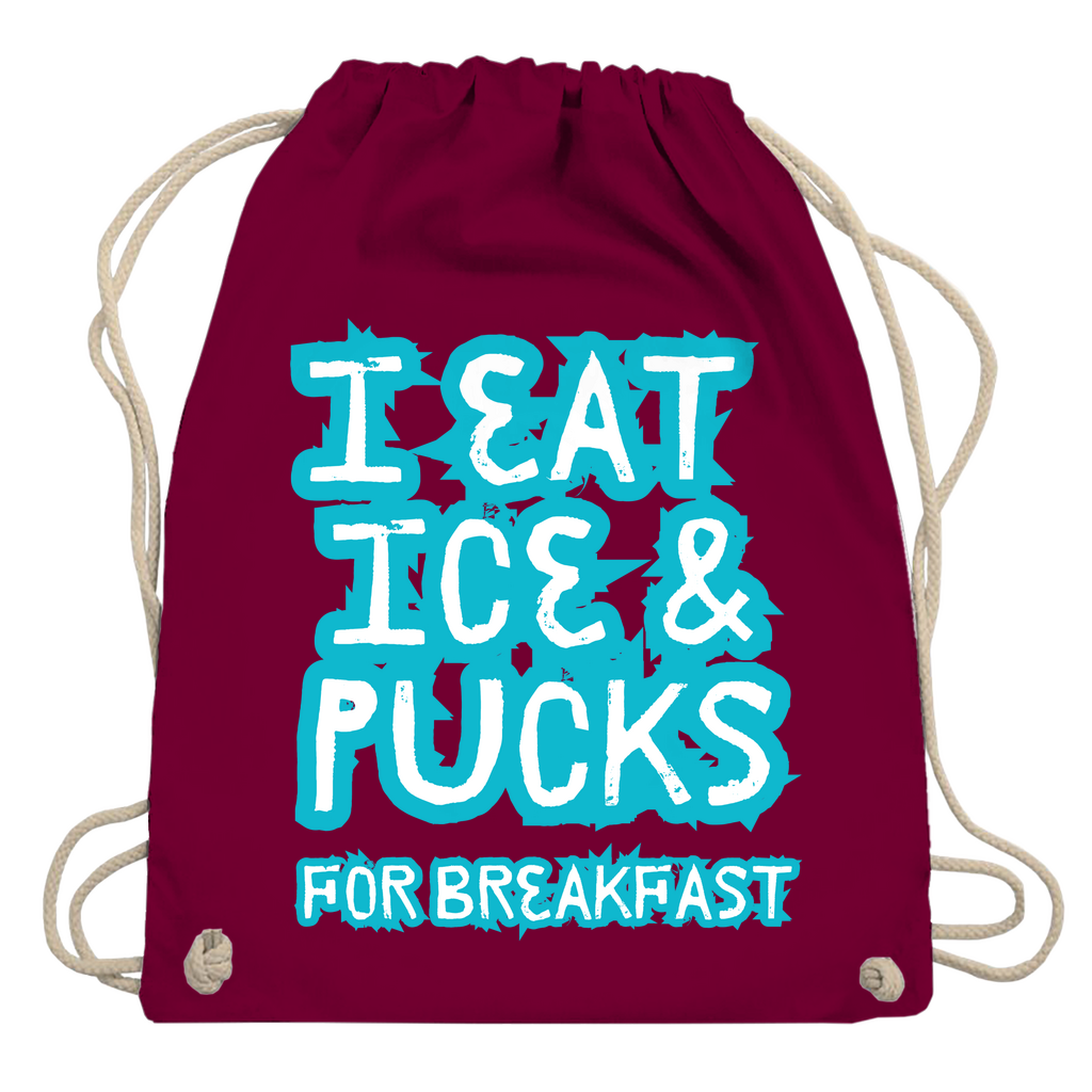 Turnbeutel ICE & PUCKS FOR BREAKFAST