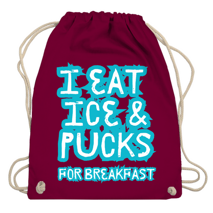 Turnbeutel ICE & PUCKS FOR BREAKFAST