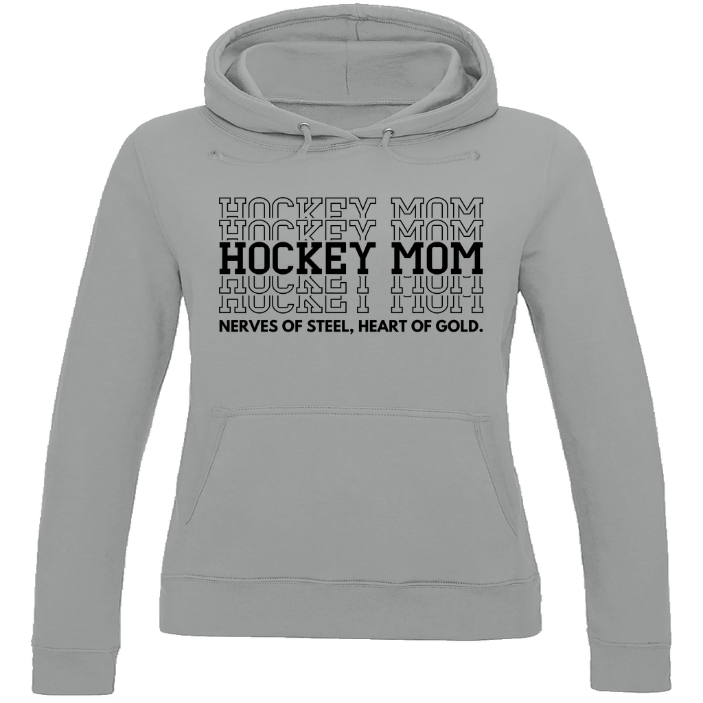 Ladies Hoodie HOCKEYMOM NERVES & HEART