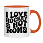 Tasse zweifarbig I LOVE HOCKEY & HOT MOMS