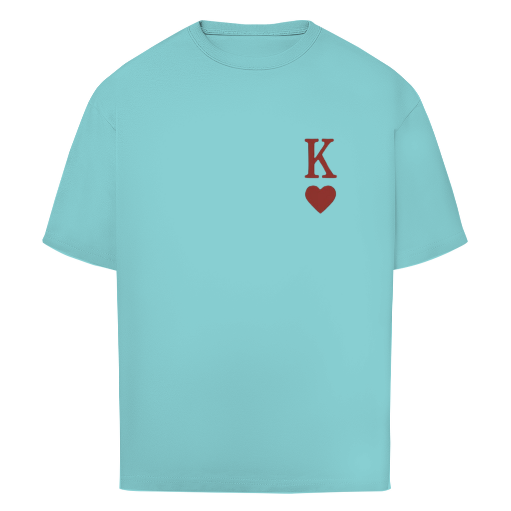 Oversize T-Shirt HOCKEY HERZKÖNIG (front&back)