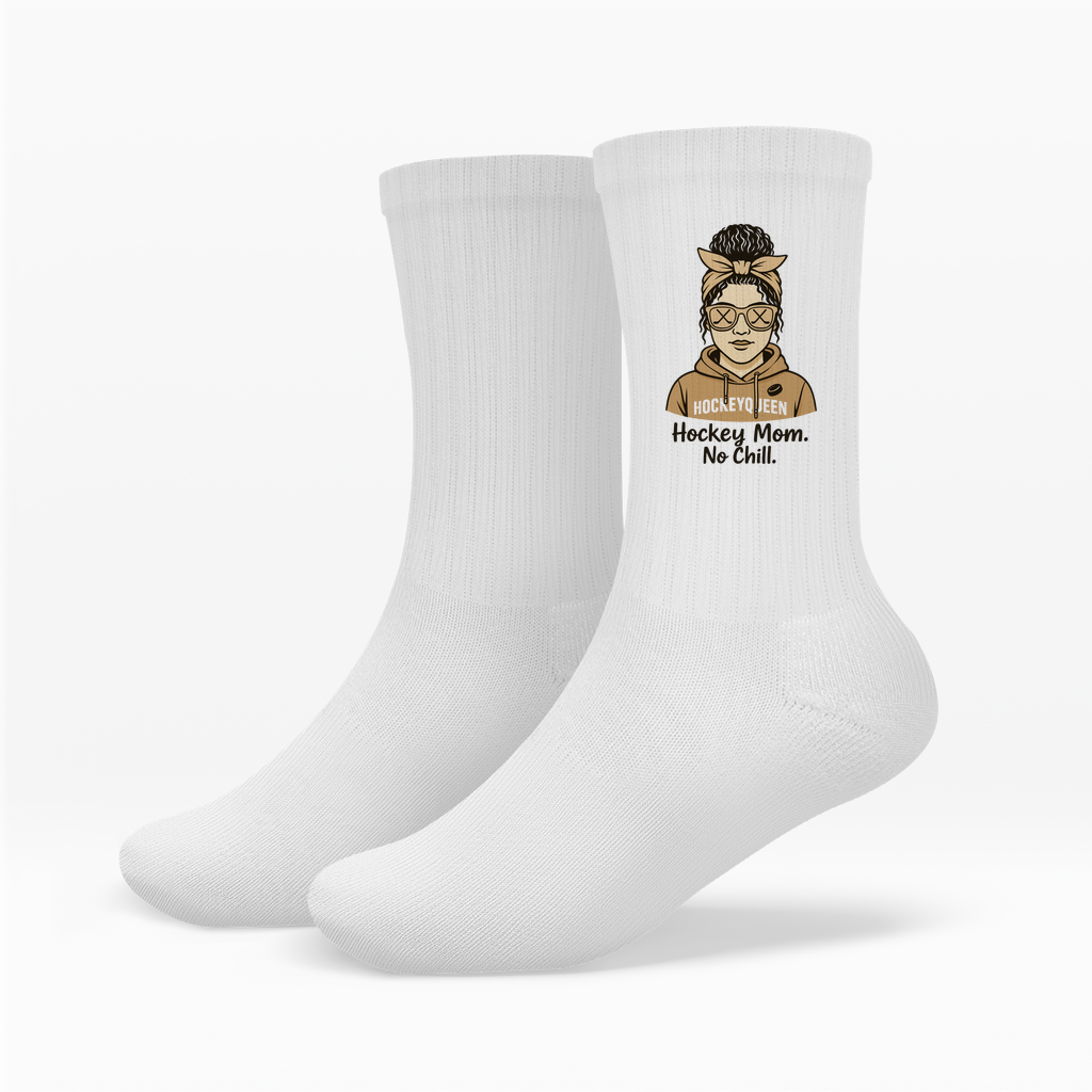 Socken HOCKEY MOM - NO CHILL