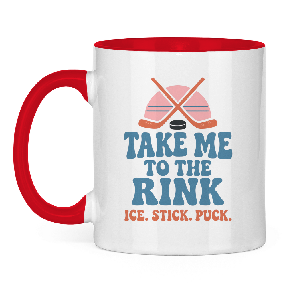 Tasse zweifarbig TAKE ME TO THE RINK