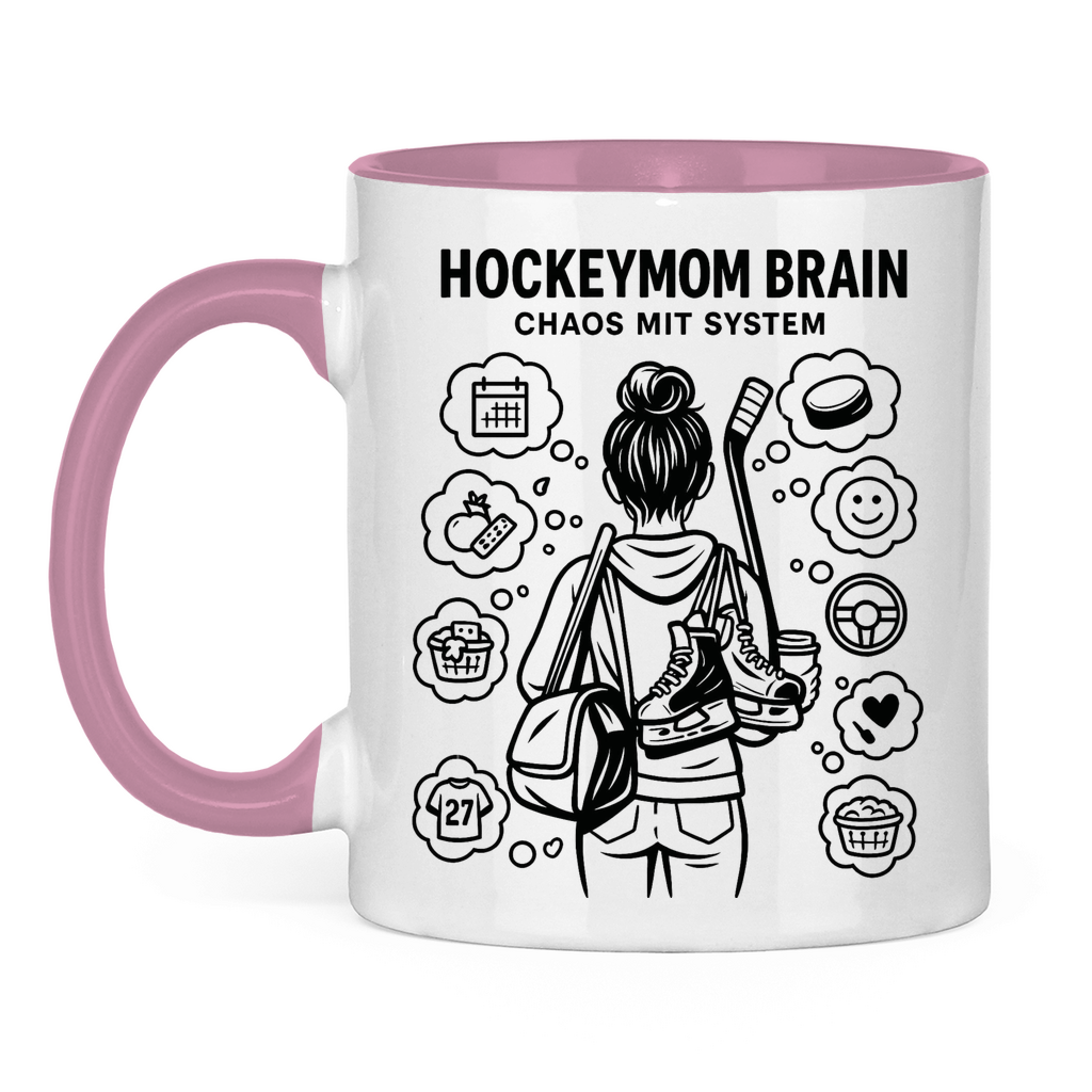Tasse zweifarbig HOCKEYMOM BRAIN