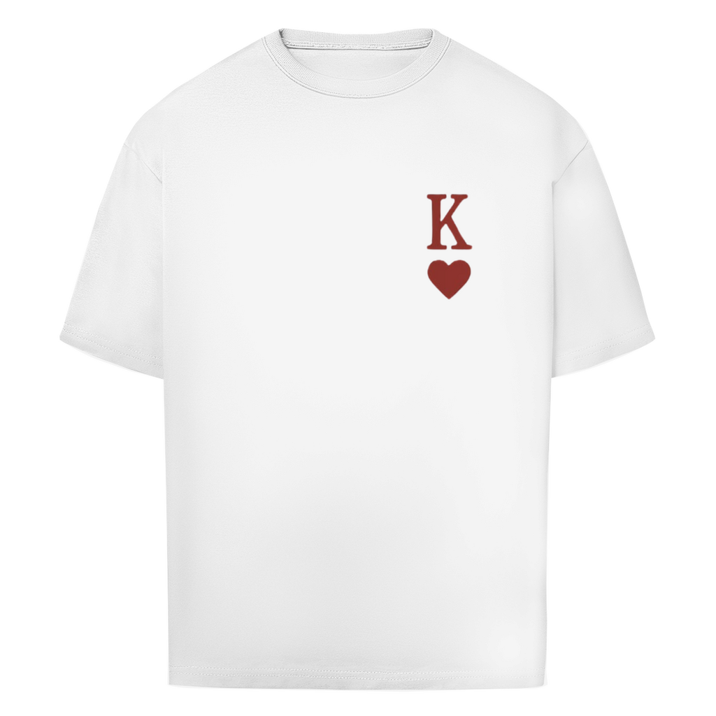 Oversize T-Shirt HOCKEY HERZKÖNIG (front&back)