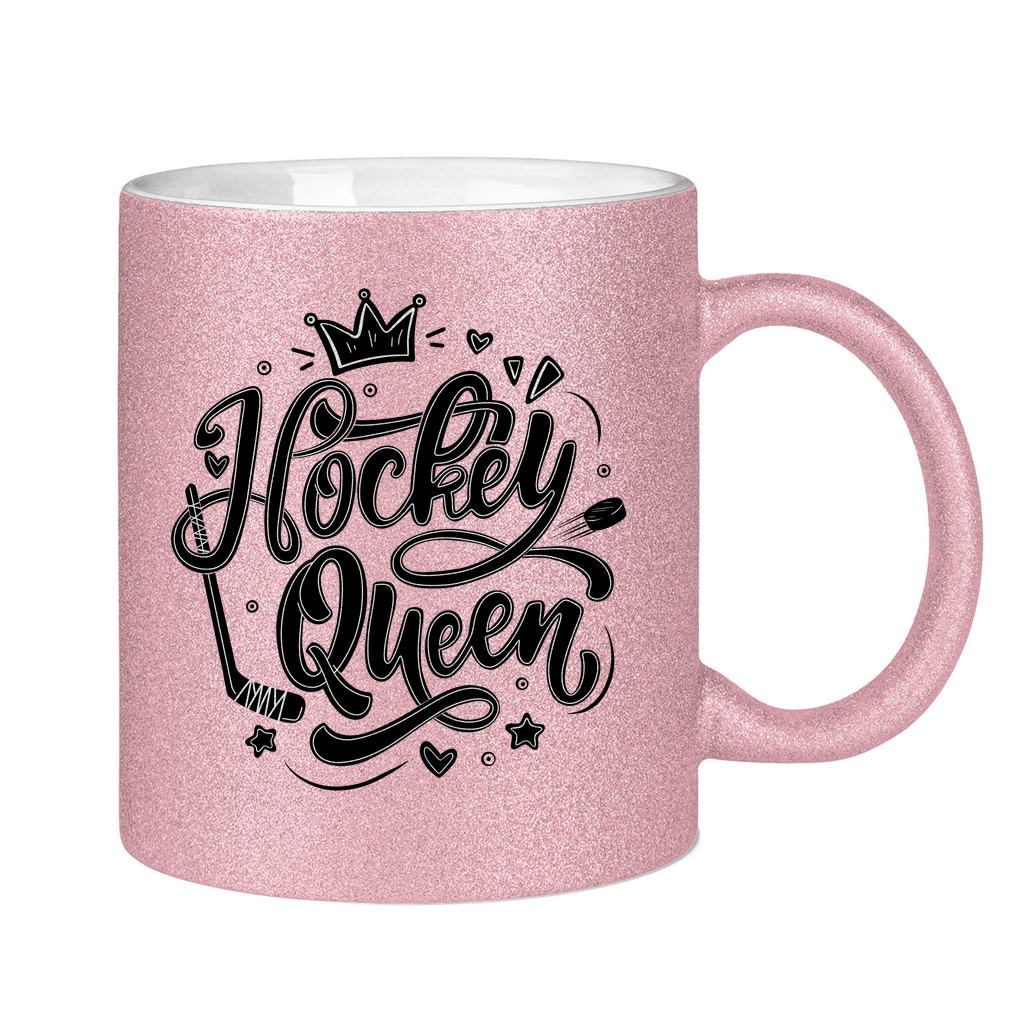 Glitzertasse HOCKEYQUEEN II