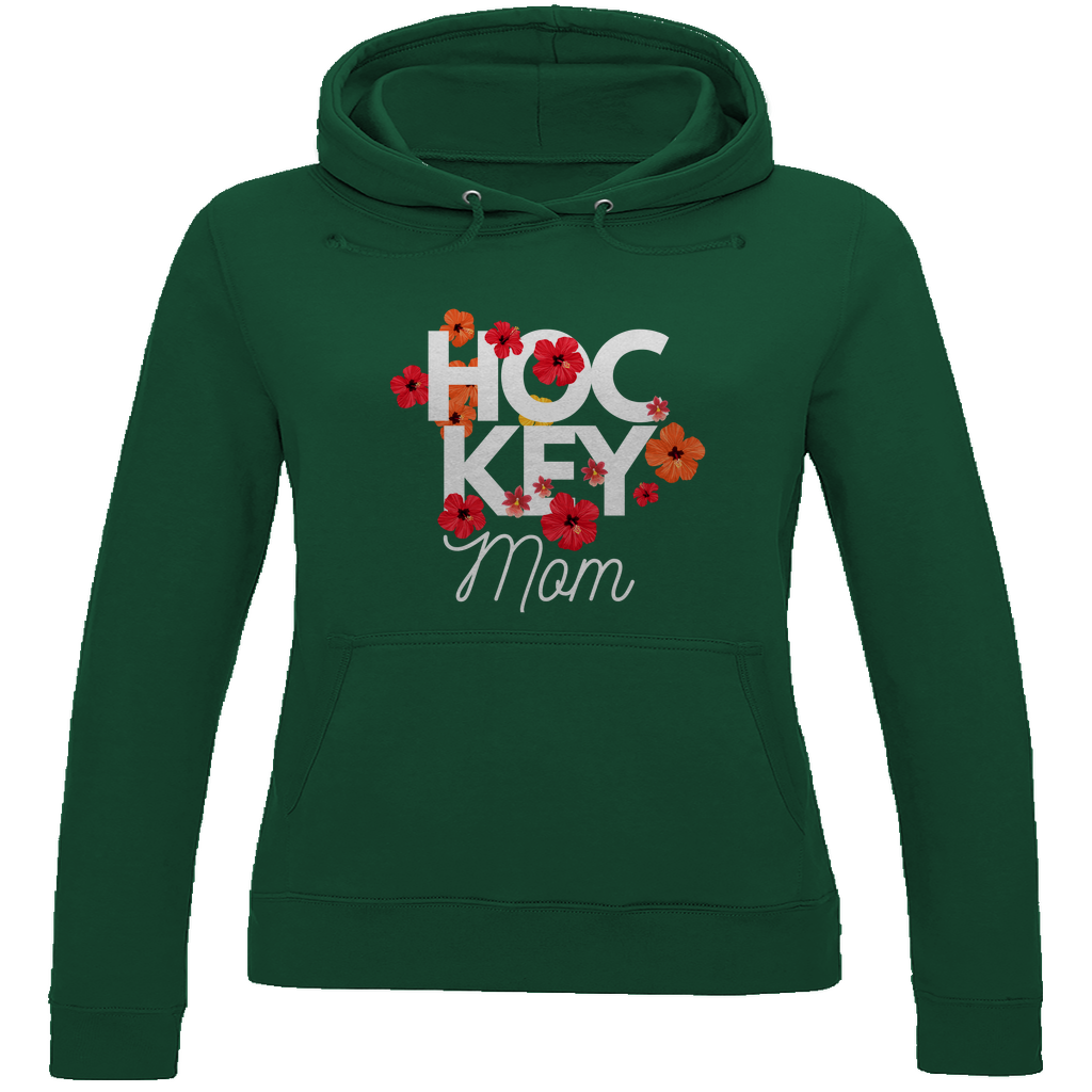 Ladies Hoodie HOCKEYMOM FLOWERS